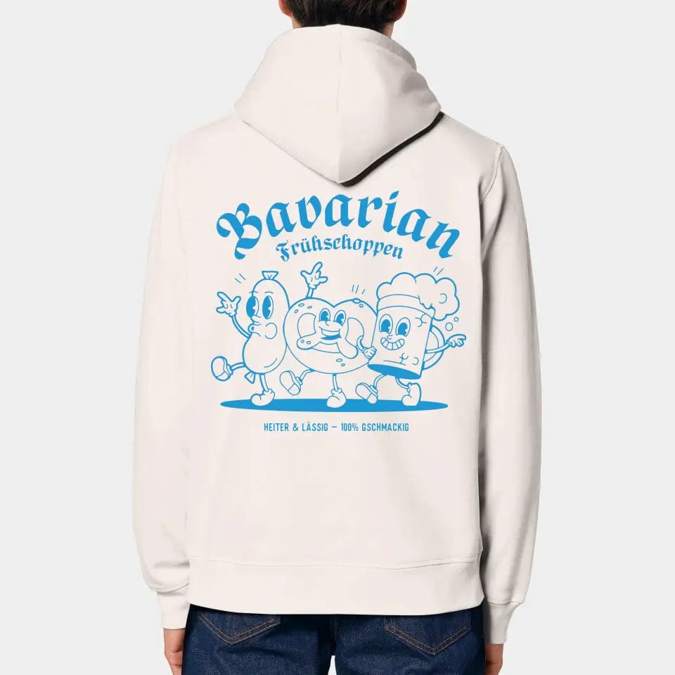 TeeInBlue Hoodie "Frühschoppen" Stanley/Stella Drummer 2.0 / vintage weiß / 3XL - aus nachhaltiger und fairer Produktion