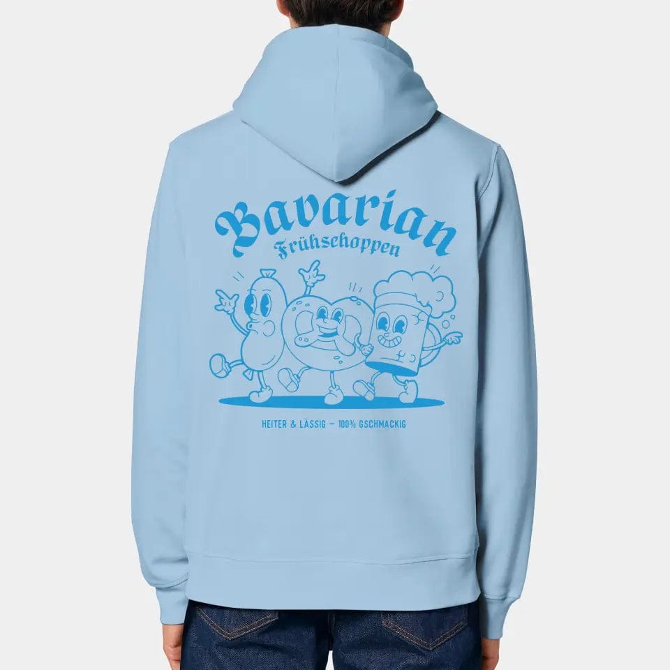 TeeInBlue Hoodie "Frühschoppen" Stanley/Stella Drummer 2.0 / sky blue / 3XL - aus nachhaltiger und fairer Produktion