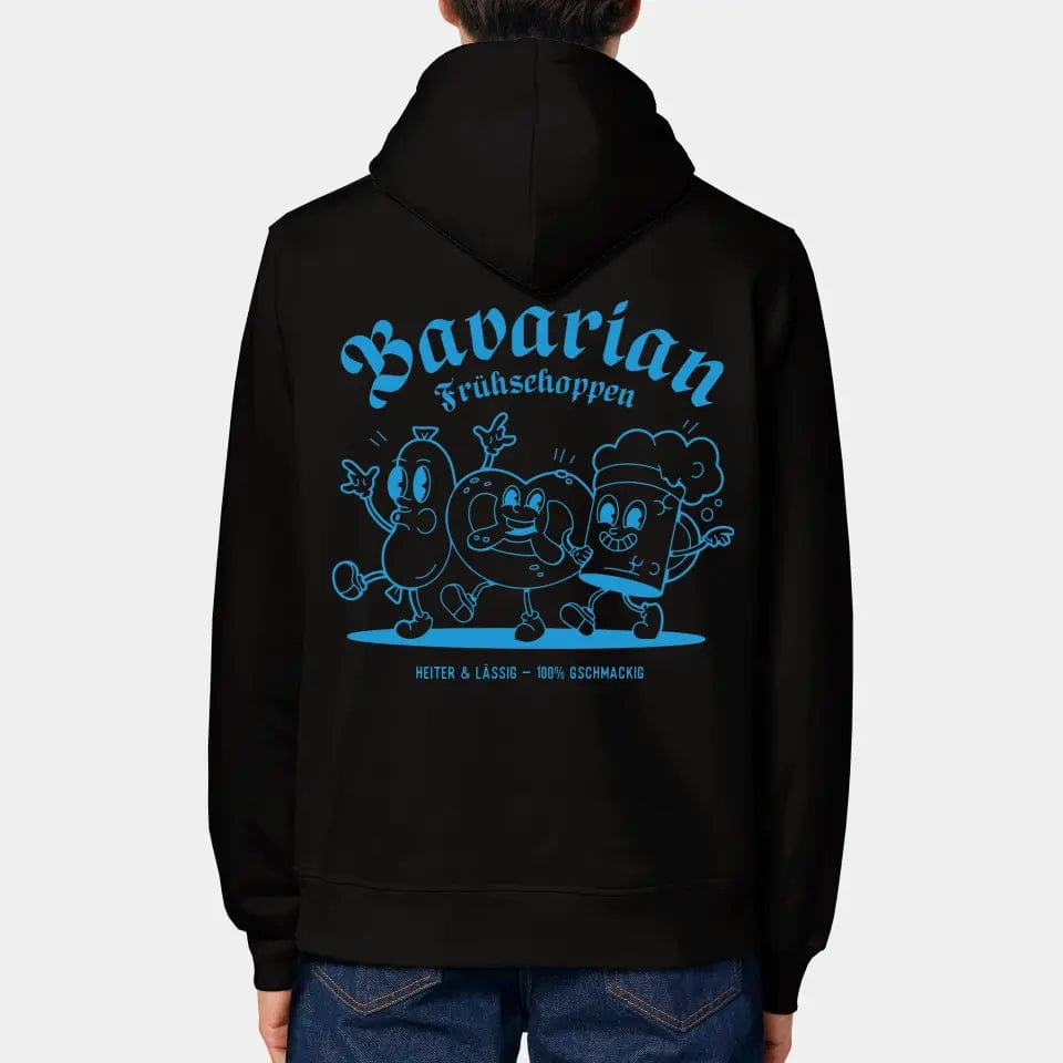 TeeInBlue Hoodie "Frühschoppen" Stanley/Stella Drummer 2.0 / schwarz / XS - aus nachhaltiger und fairer Produktion