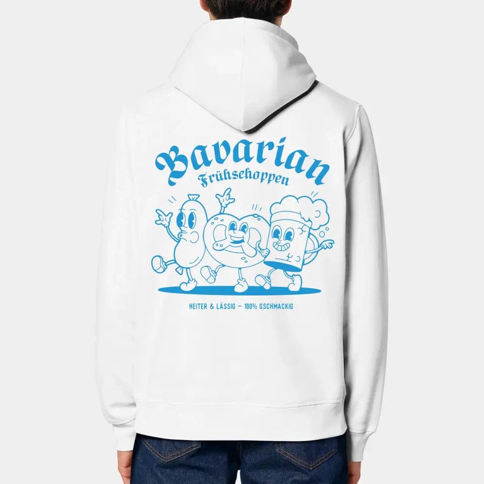 TeeInBlue Hoodie "Frühschoppen" Stanley/Stella Drummer 2.0 / weiß / 3XL - aus nachhaltiger und fairer Produktion