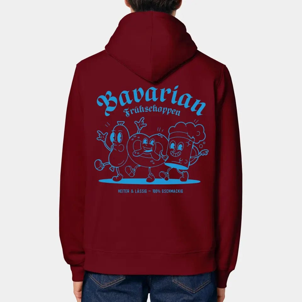 TeeInBlue Hoodie "Frühschoppen" Stanley/Stella Drummer 2.0 / burgundy / XXS - aus nachhaltiger und fairer Produktion