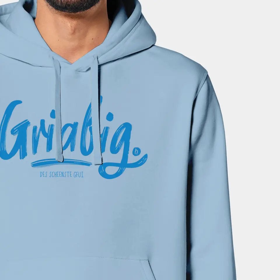 TeeInBlue Hoodie "Griabig" Stanley/Stella Drummer 2.0 / sky blue / XS - aus nachhaltiger und fairer Produktion