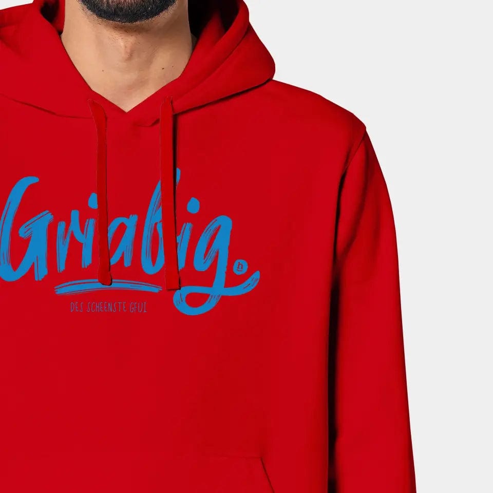 TeeInBlue Hoodie "Griabig" Stanley/Stella Drummer 2.0 / rot / XL - aus nachhaltiger und fairer Produktion