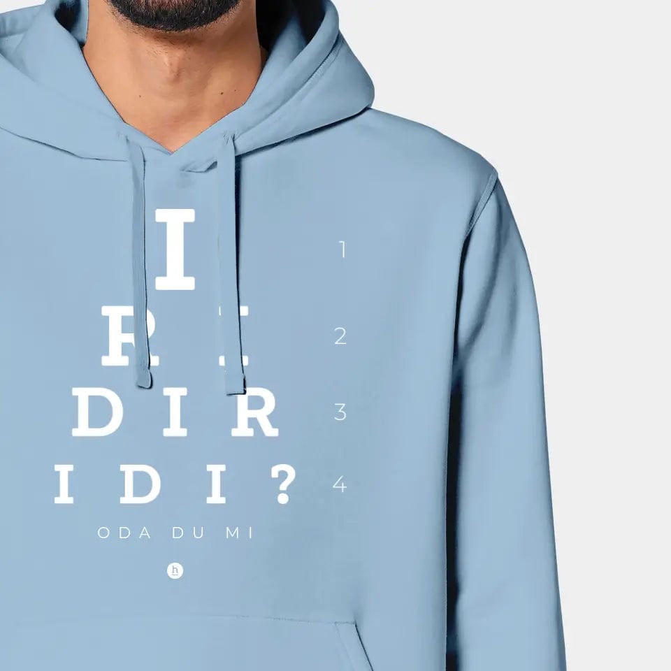 TeeInBlue Hoodie "Iridiridi" Stanley/Stella Drummer 2.0 / sky blue / XS - aus nachhaltiger und fairer Produktion