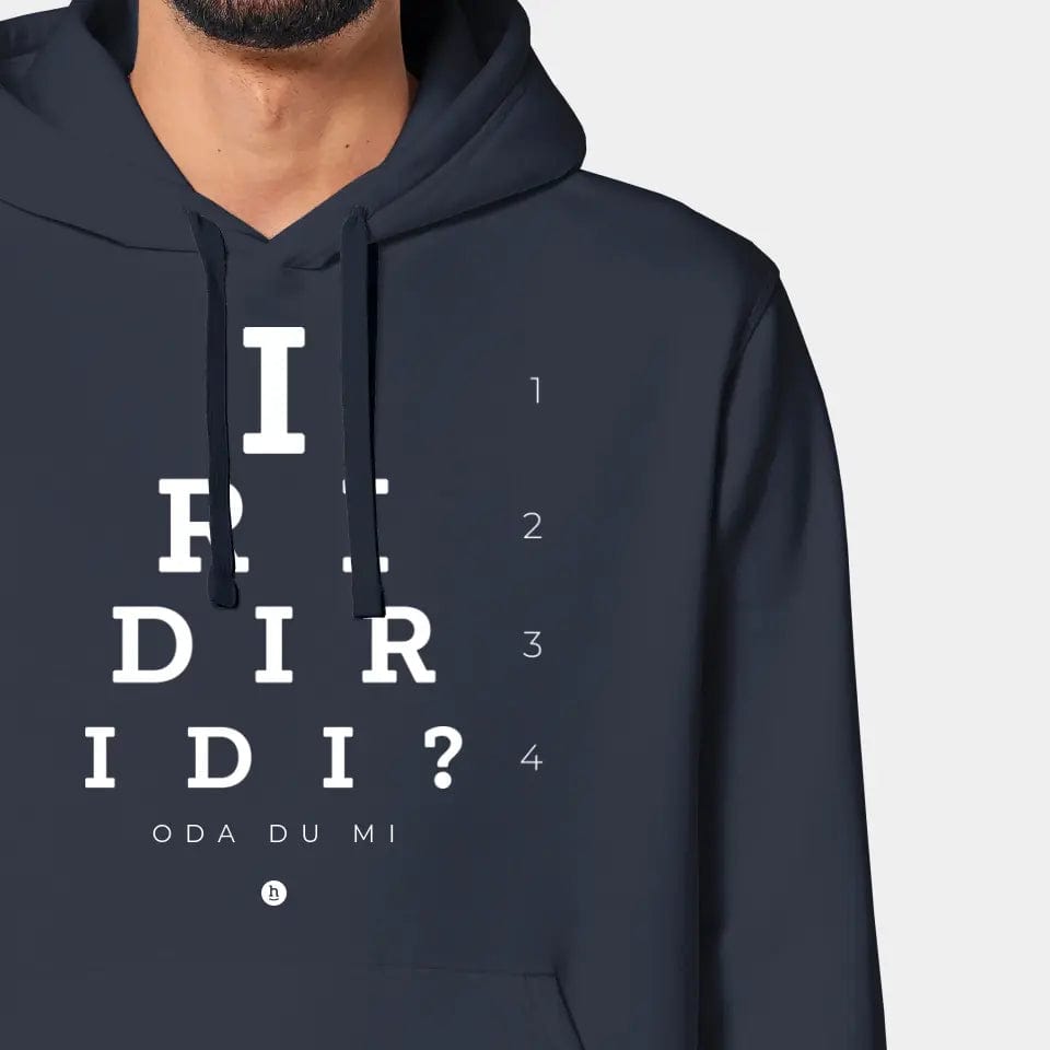 TeeInBlue Hoodie "Iridiridi" Stanley/Stella Drummer 2.0 / india ink grey / XL - aus nachhaltiger und fairer Produktion