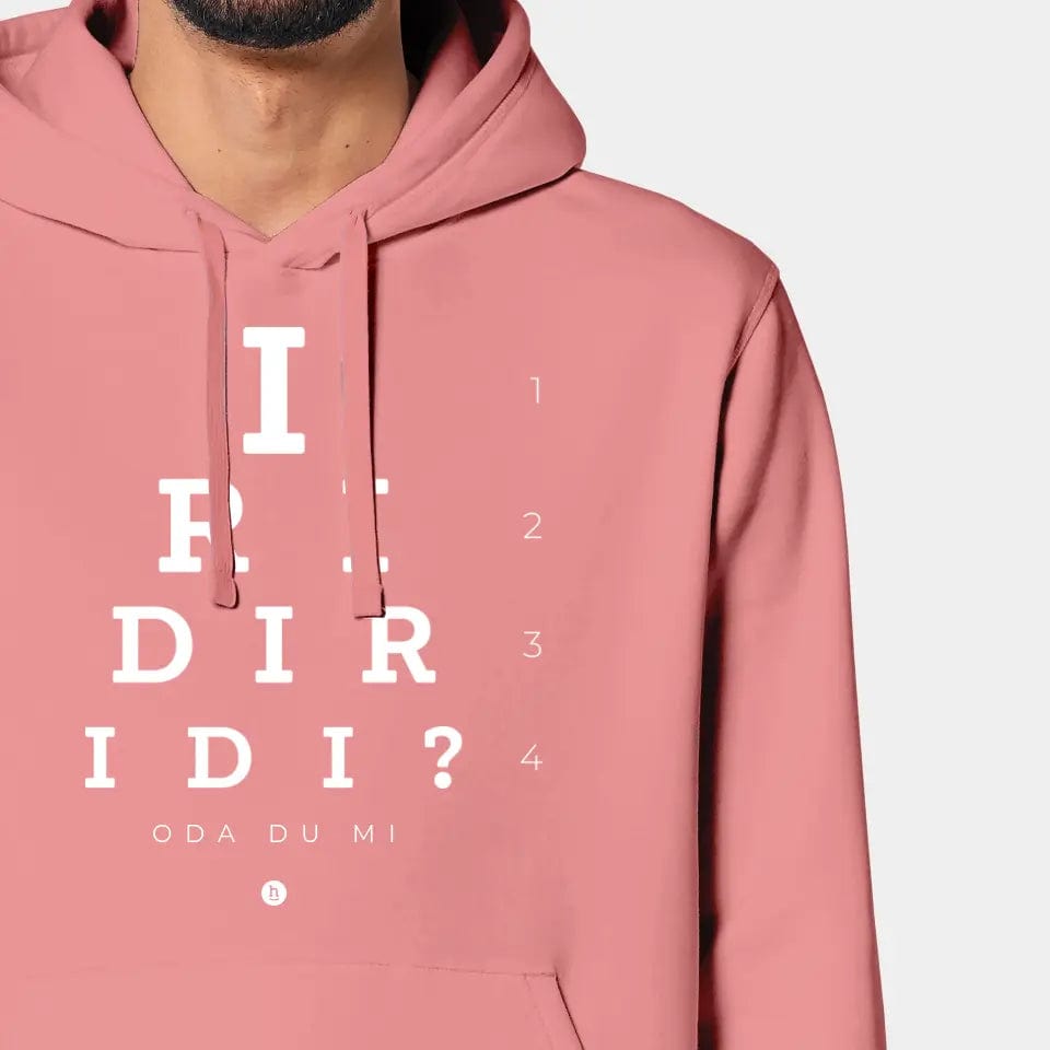 TeeInBlue Hoodie "Iridiridi" Stanley/Stella Drummer 2.0 / canyon pink / XXL - aus nachhaltiger und fairer Produktion