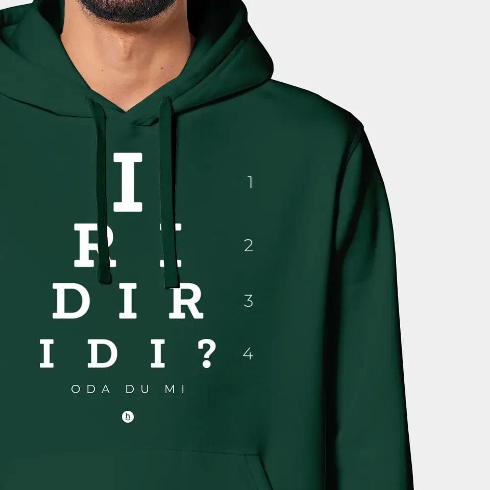 TeeInBlue Hoodie "Iridiridi" Stanley/Stella Drummer 2.0 / bottle green / XXS - aus nachhaltiger und fairer Produktion