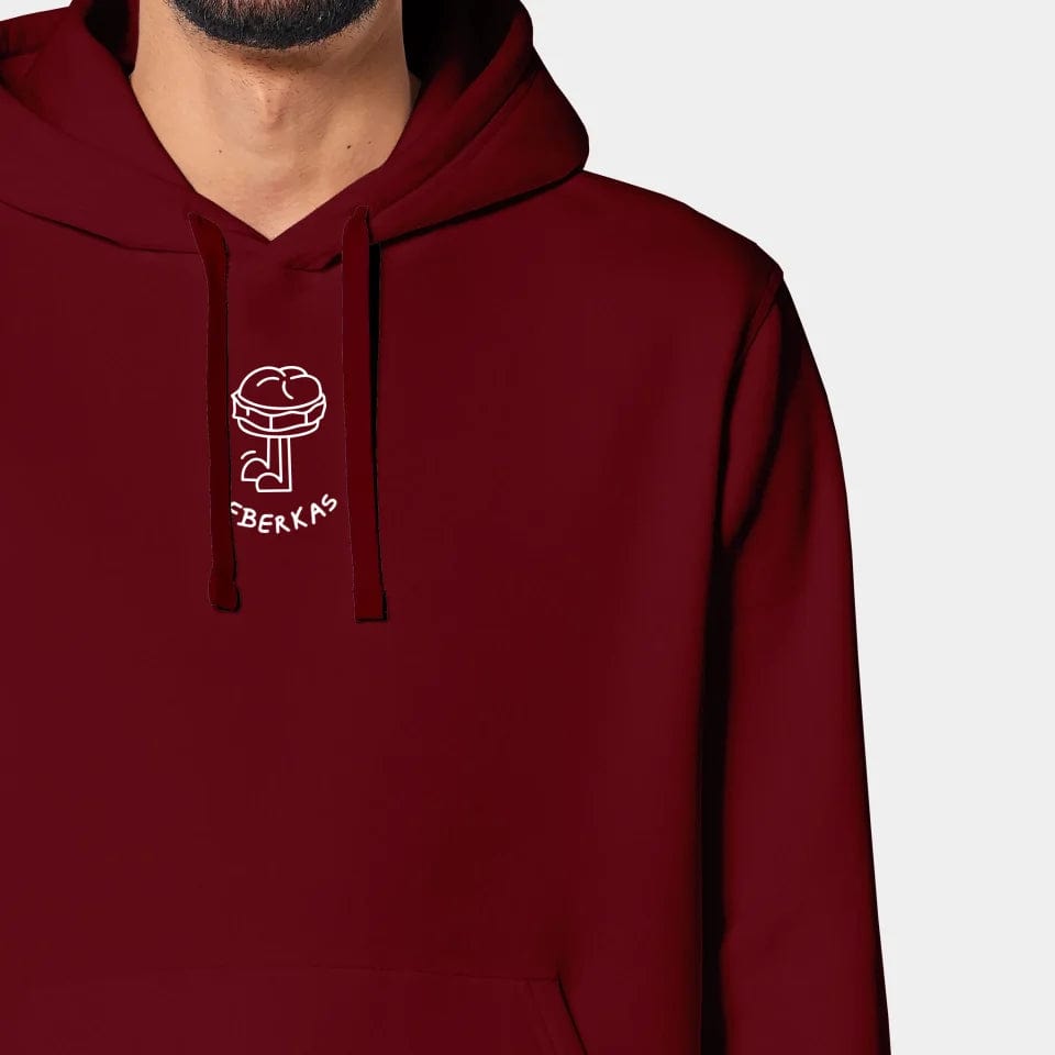 TeeInBlue Hoodie "Leberkas" Stanley/Stella Drummer 2.0 / burgundy / XXS - aus nachhaltiger und fairer Produktion