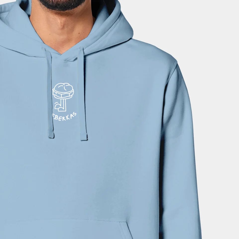 TeeInBlue Hoodie "Leberkas" Stanley/Stella Drummer 2.0 / sky blue / XS - aus nachhaltiger und fairer Produktion