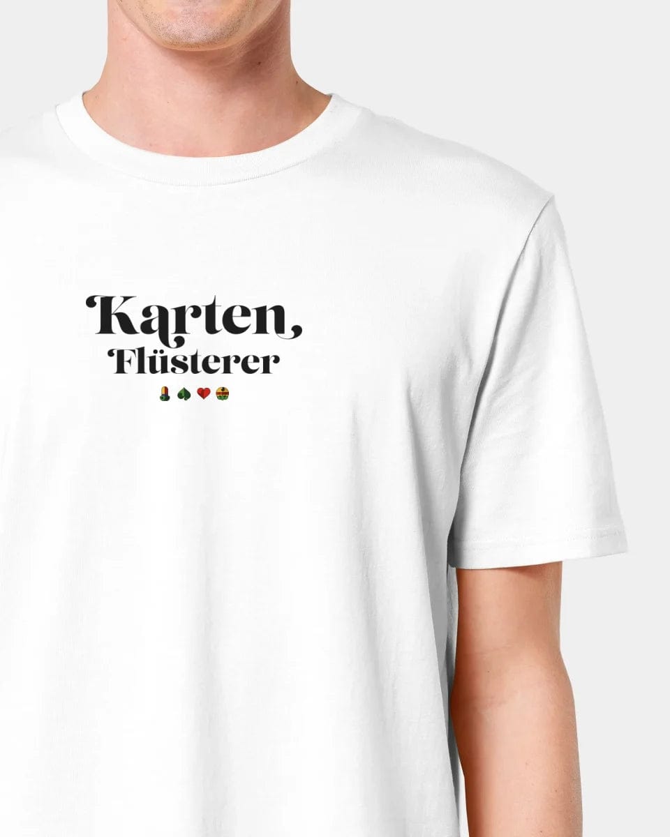 TeeInBlue Personalisiertes T-Shirt "Karten Flüsterer" Unisex / Weiß / XXS - aus nachhaltiger und fairer Produktion