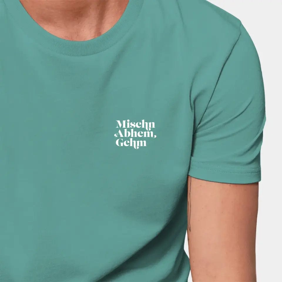 TeeInBlue Personalisiertes T-Shirt "Kartenspiel" Stanley/Stella Creator / teal monstera / XXS - aus nachhaltiger und fairer Produktion