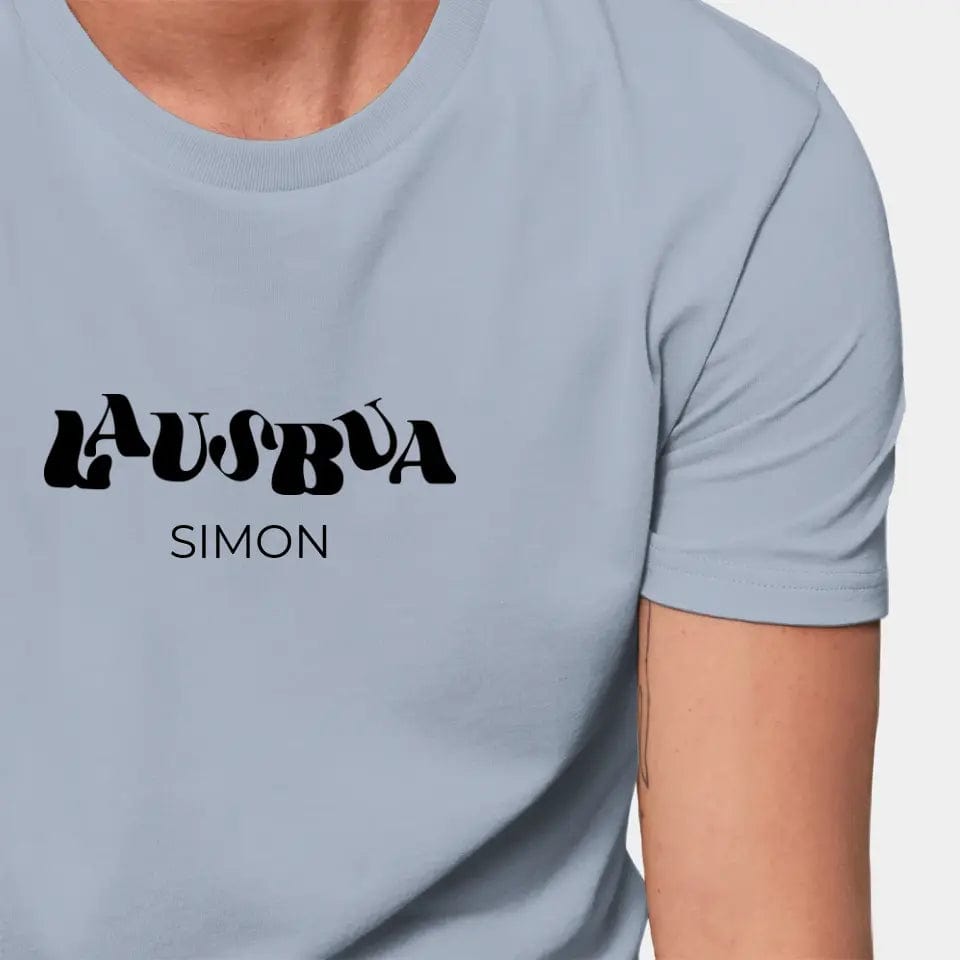 TeeInBlue Personalisiertes T-Shirt "Lausbua" Stanley/Stella Creator / blue soul / XXS - aus nachhaltiger und fairer Produktion