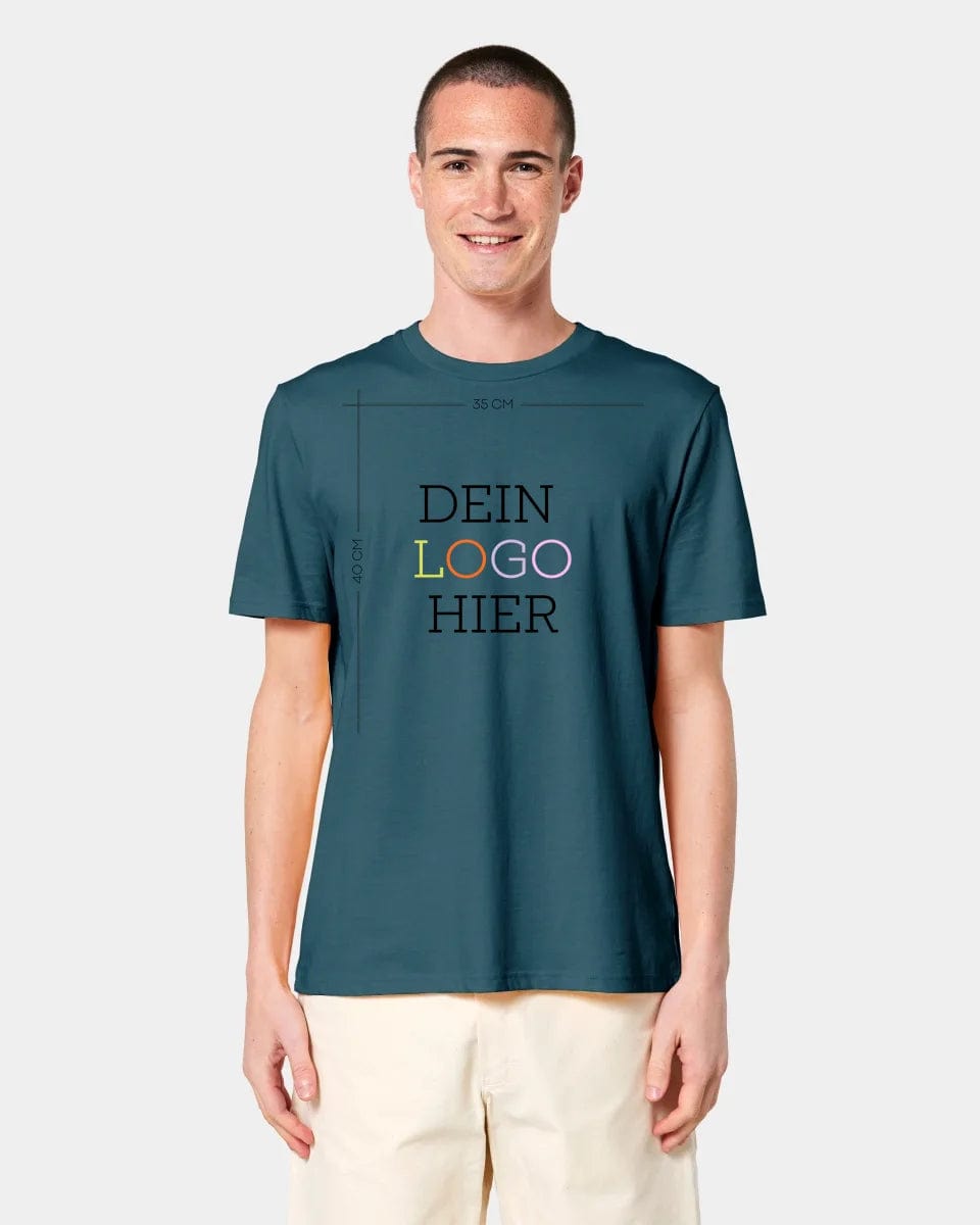 HEITER & LÄSSIG Personalisiertes T-Shirt "Logo" Unisex / Stargazer / S - aus nachhaltiger und fairer Produktion