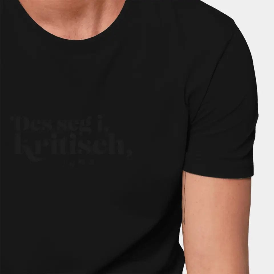 TeeInBlue Personalisiertes T-Shirt "Watten - Des seg i kritisch" Stanley/Stella Creator / schwarz / XXS - aus nachhaltiger und fairer Produktion
