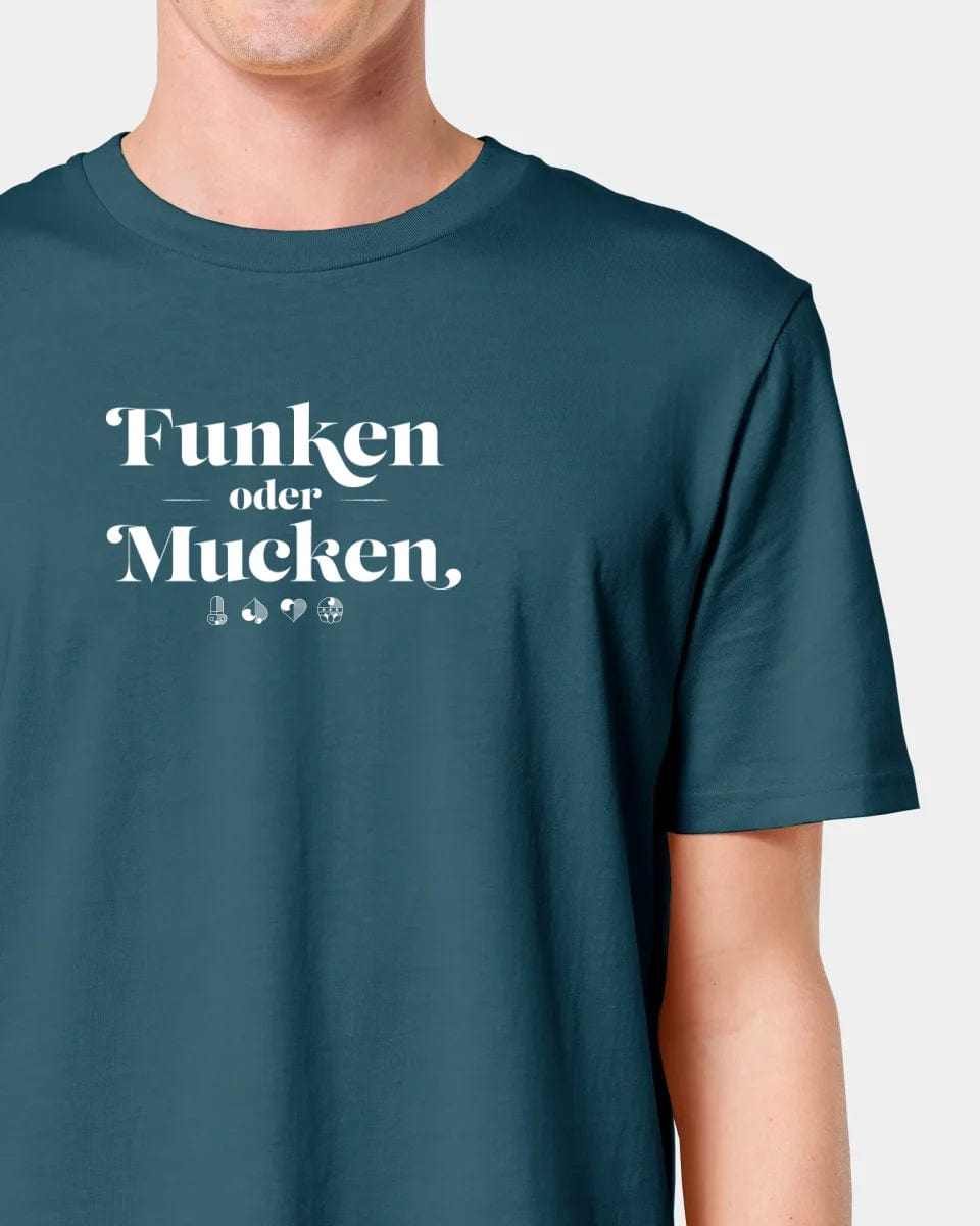 TeeInBlue Personalisiertes T-Shirt "Watten - Funken oder Mucken" Unisex / Stargazer / S - aus nachhaltiger und fairer Produktion