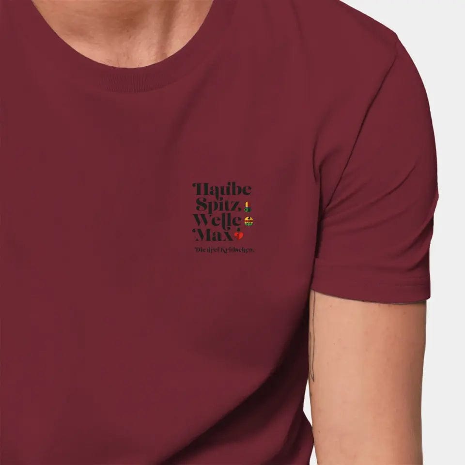 TeeInBlue Personalisiertes T-Shirt "Watten" Stanley/Stella Creator / burgundy / XXS - aus nachhaltiger und fairer Produktion