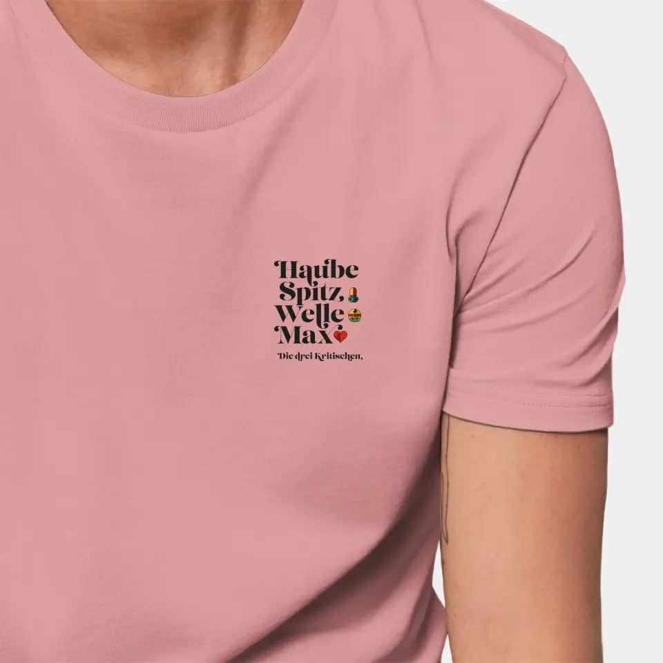 TeeInBlue Personalisiertes T-Shirt "Watten" Stanley/Stella Creator / canyon pink / XXS - aus nachhaltiger und fairer Produktion