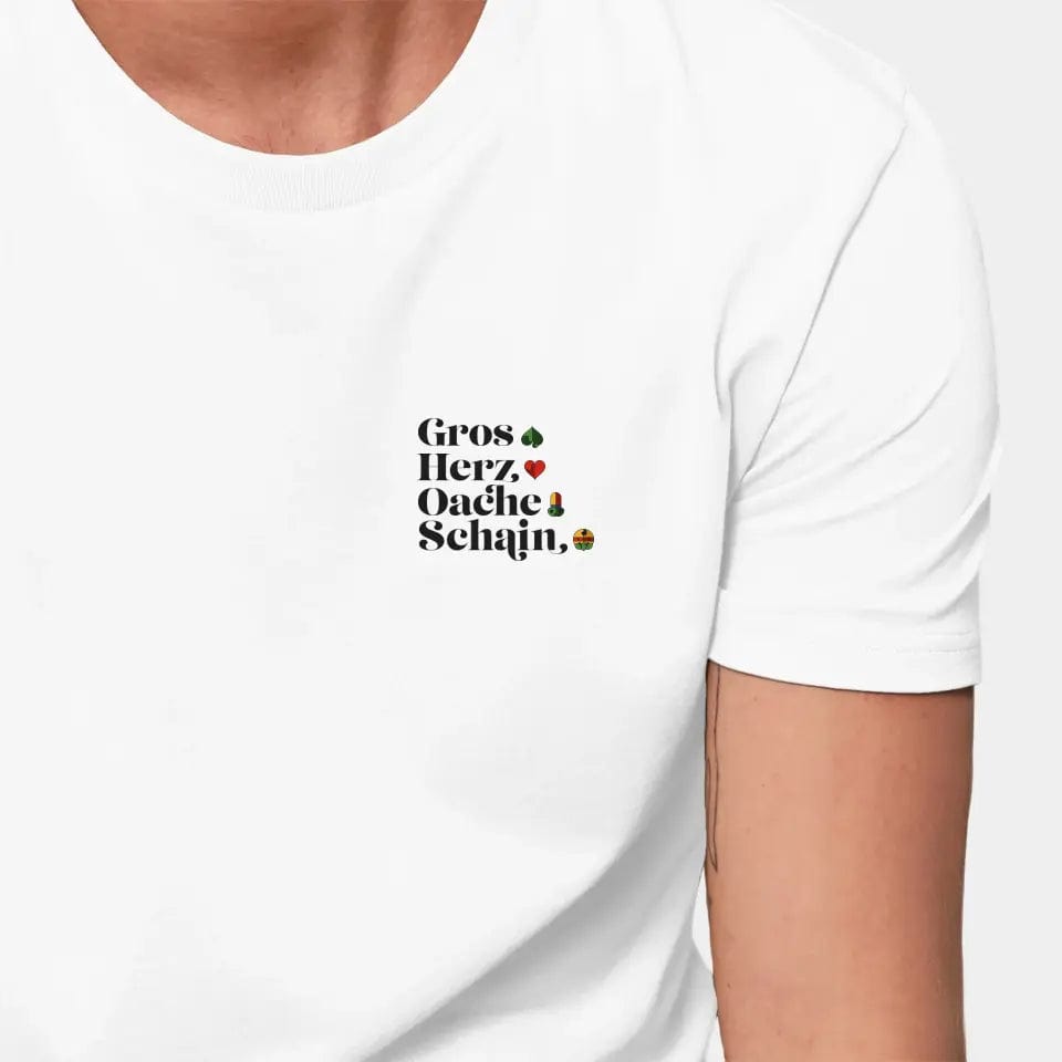 TeeInBlue Personalisiertes T-Shirt "Watten - Kartenfarben" Stanley/Stella Creator / weiß / XXS - aus nachhaltiger und fairer Produktion