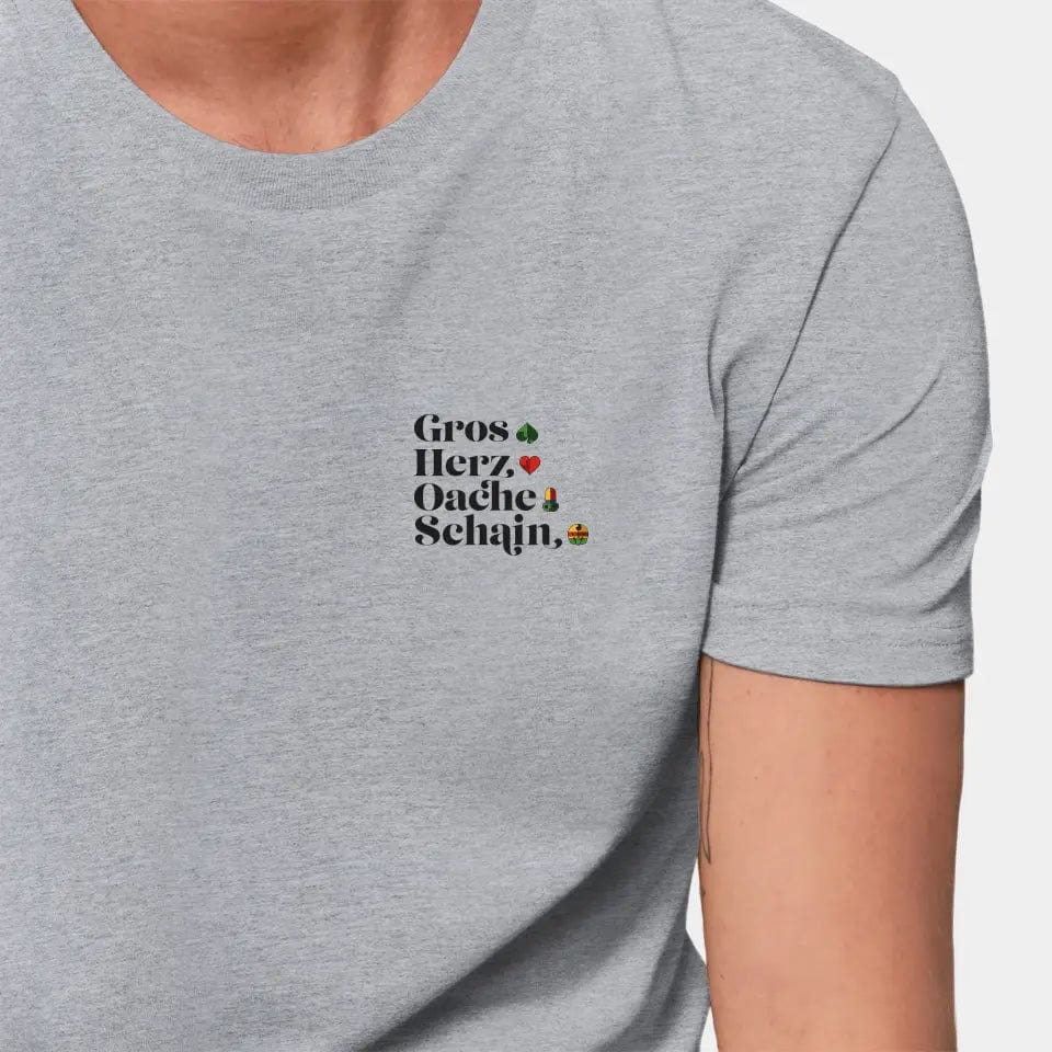 TeeInBlue Personalisiertes T-Shirt "Watten - Kartenfarben" Stanley/Stella Creator / heather grey / XXS - aus nachhaltiger und fairer Produktion