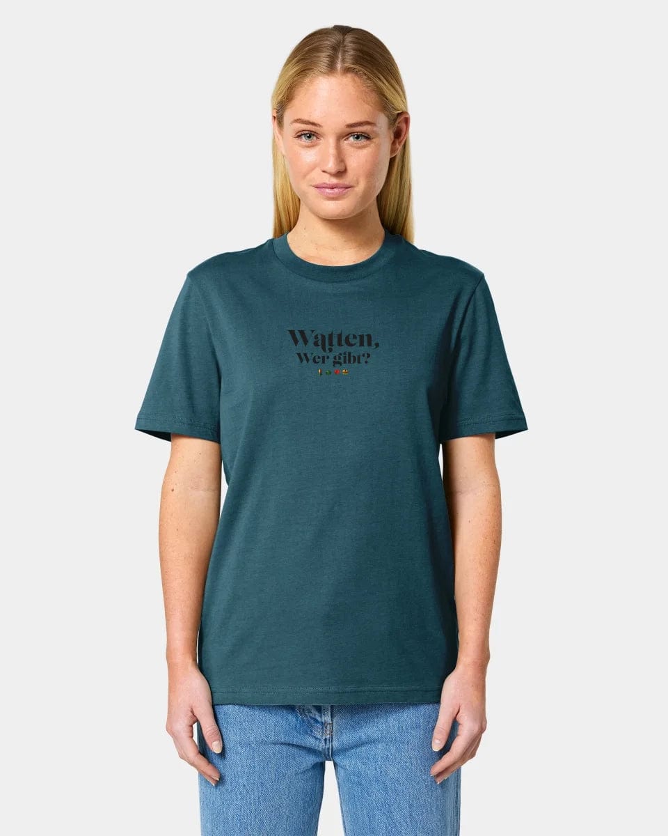 TeeInBlue Personalisiertes T-Shirt "Watten - Wer gibt?" - aus nachhaltiger und fairer Produktion