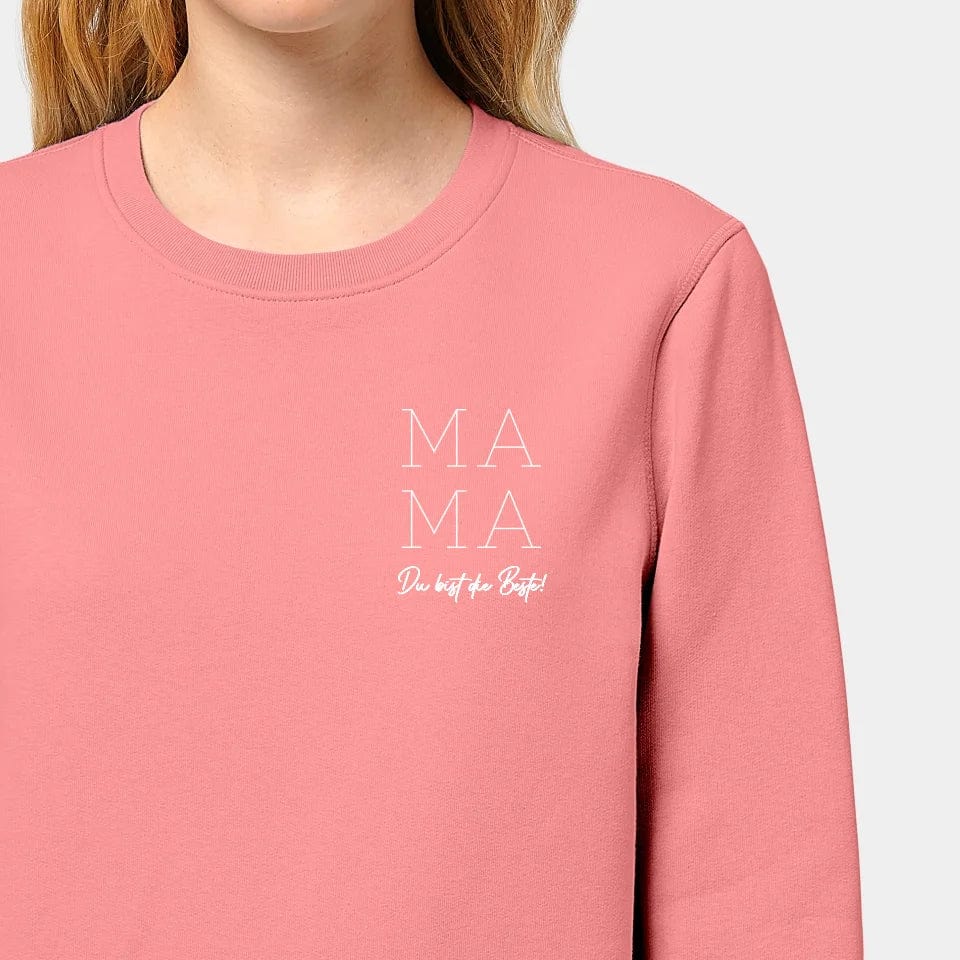 TeeInBlue Sweatshirt "Mama" Stanley/Stella Roller / canyon pink / S - aus nachhaltiger und fairer Produktion