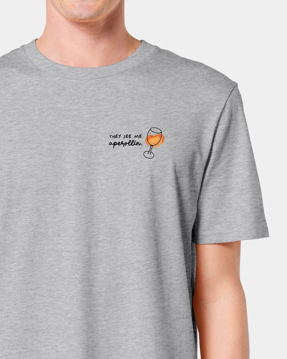 HEITER & LÄSSIG T-Shirt "Aperol" Unisex / Heather Grey / XXS - aus nachhaltiger und fairer Produktion