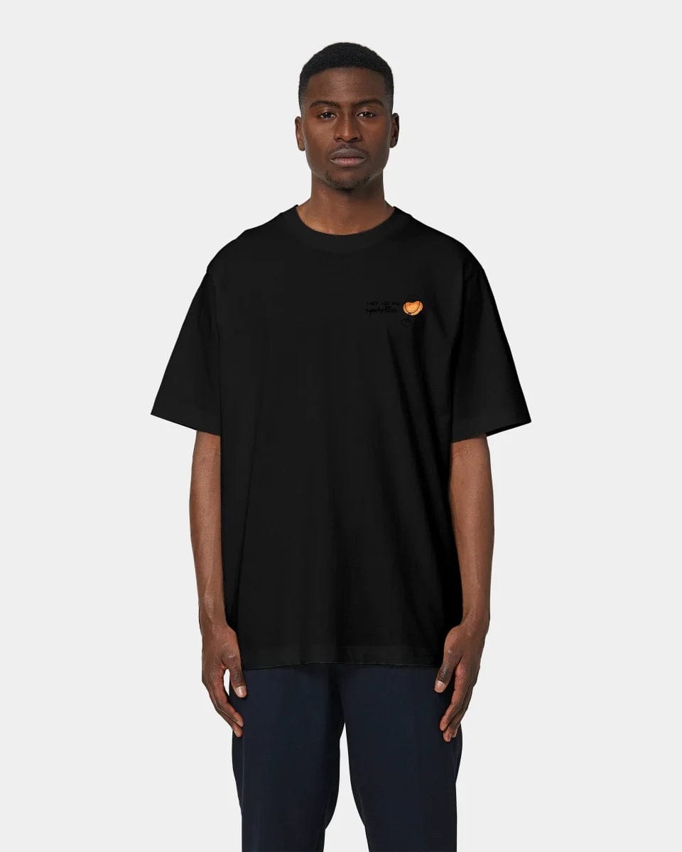 HEITER & LÄSSIG T-Shirt "Aperol" Oversized / Schwarz / XXS - aus nachhaltiger und fairer Produktion