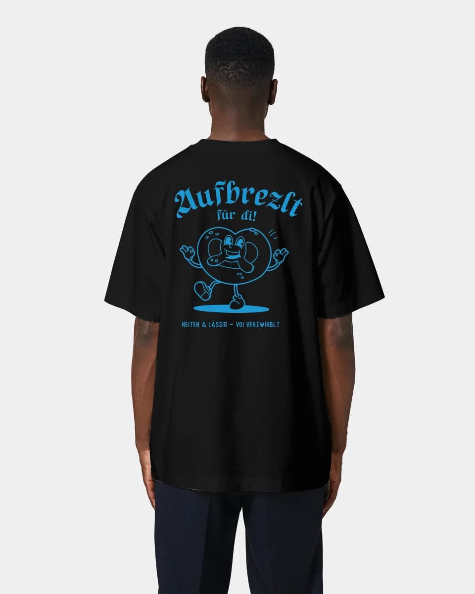 HEITER & LÄSSIG T-Shirt "Aufbrezlt" Oversized / Schwarz / XXS - aus nachhaltiger und fairer Produktion