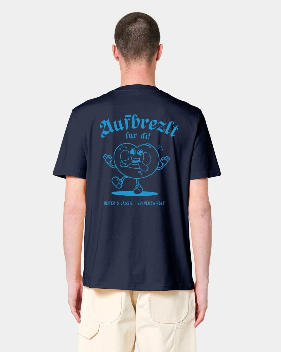 HEITER & LÄSSIG T-Shirt "Aufbrezlt" Unisex / French Navy / XXS - aus nachhaltiger und fairer Produktion