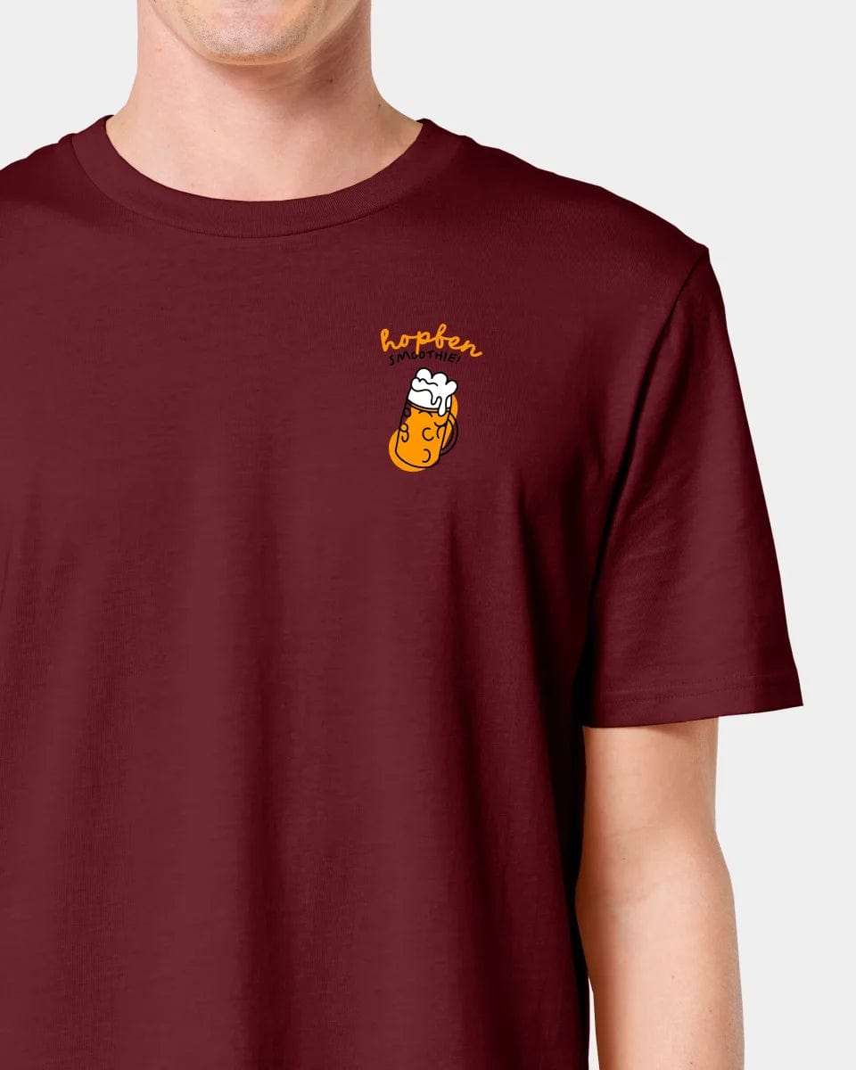 HEITER & LÄSSIG T-Shirt "Bier" Unisex / Burgundy / M - aus nachhaltiger und fairer Produktion