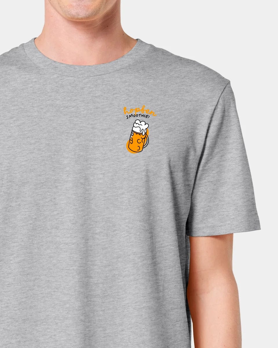 HEITER & LÄSSIG T-Shirt "Bier" Unisex / Heather Grey / XXS - aus nachhaltiger und fairer Produktion