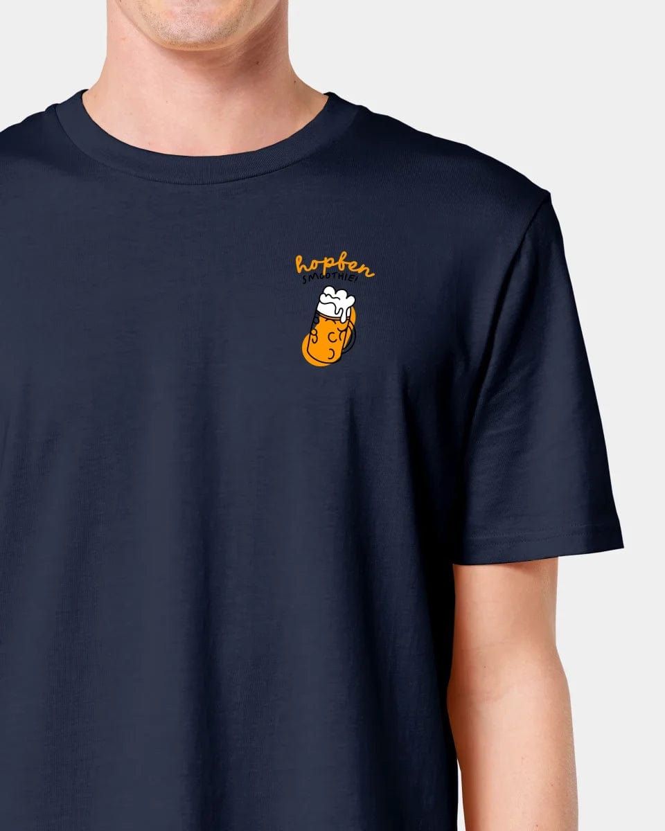 HEITER & LÄSSIG T-Shirt "Bier" Unisex / French Navy / XXS - aus nachhaltiger und fairer Produktion