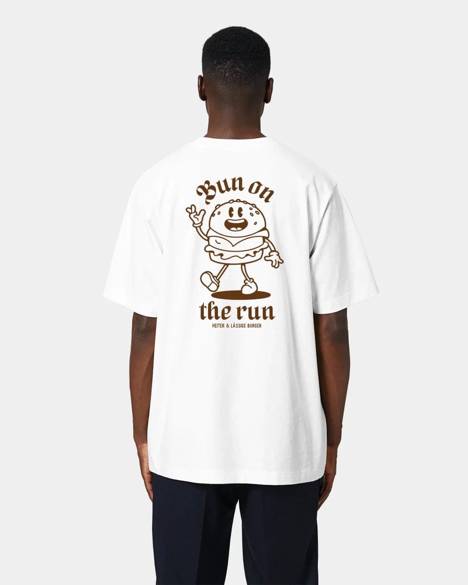 HEITER & LÄSSIG T-Shirt "Bun on the run" Oversized / Weiß / S - aus nachhaltiger und fairer Produktion