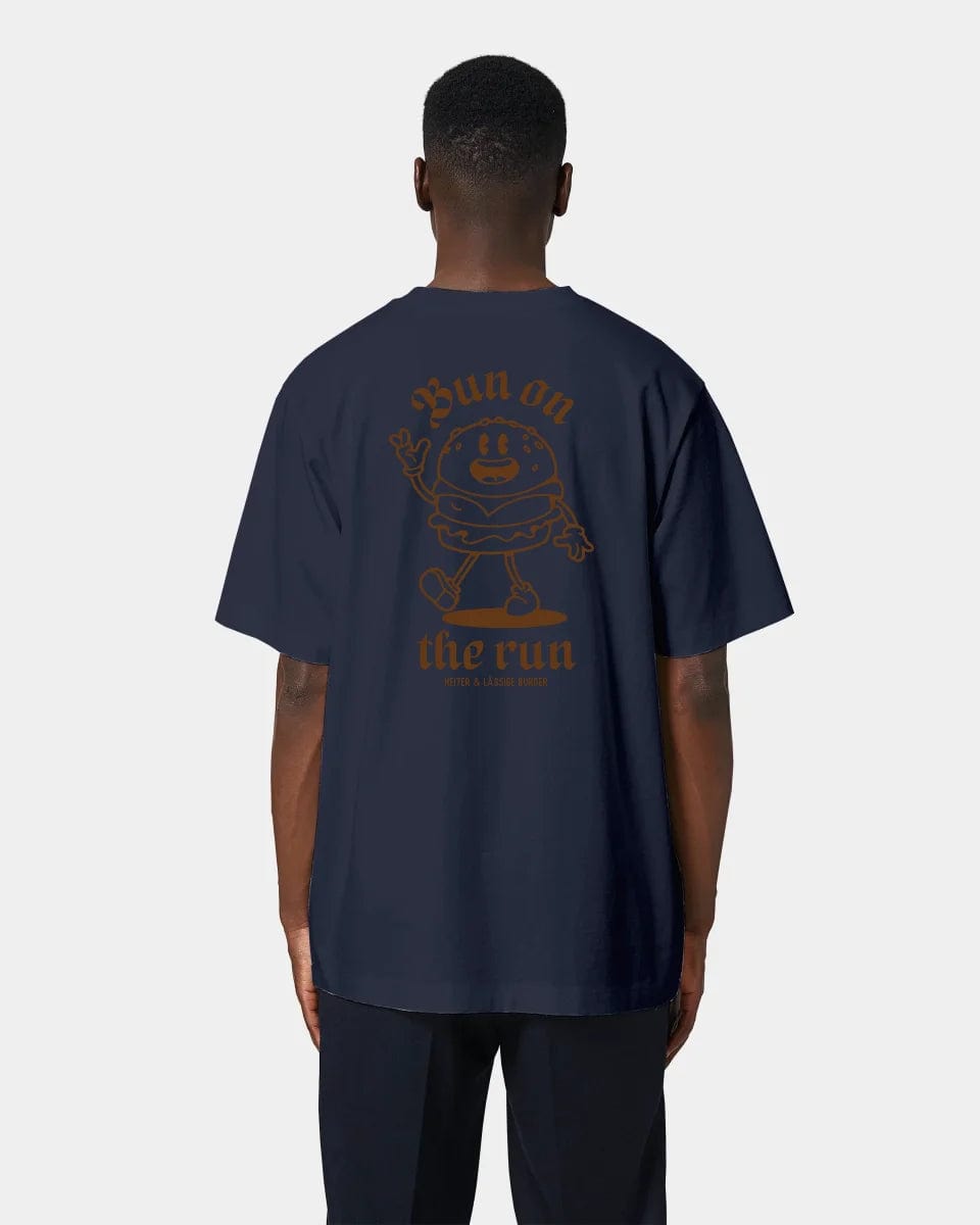 HEITER & LÄSSIG T-Shirt "Bun on the run" Oversized / French Navy / XXS - aus nachhaltiger und fairer Produktion