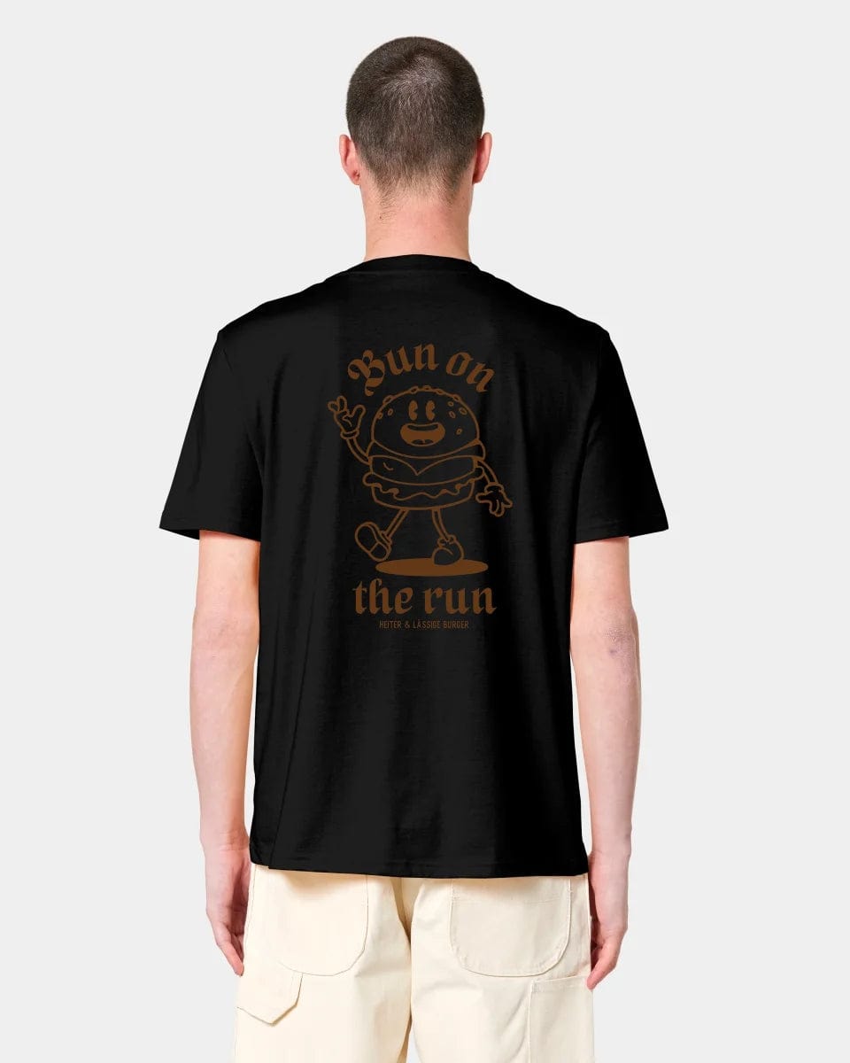 HEITER & LÄSSIG T-Shirt "Bun on the run" Unisex / Schwarz / XXS - aus nachhaltiger und fairer Produktion