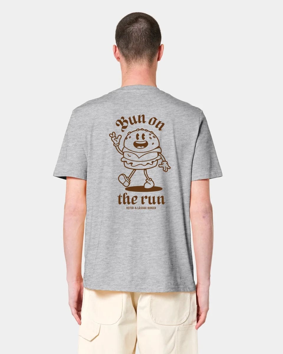 HEITER & LÄSSIG T-Shirt "Bun on the run" Unisex / Heather Grey / XXS - aus nachhaltiger und fairer Produktion