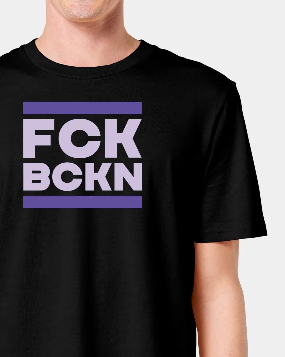 Projekt T-Shirt "FCK BCKN" Unisex / Schwarz / XXS - aus nachhaltiger und fairer Produktion