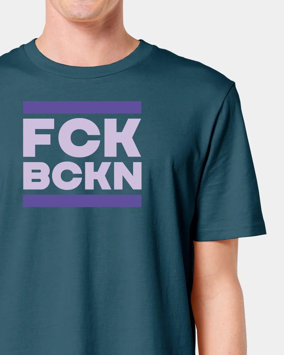 Projekt T-Shirt "FCK BCKN" Unisex / Stargazer / S - aus nachhaltiger und fairer Produktion