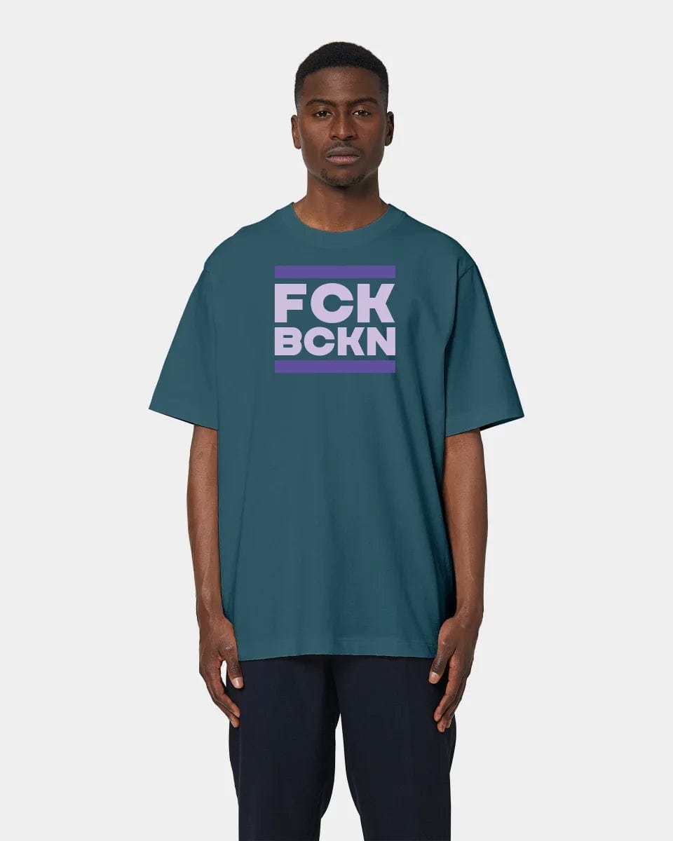 Projekt T-Shirt "FCK BCKN" Oversized / Stargazer / XXS - aus nachhaltiger und fairer Produktion