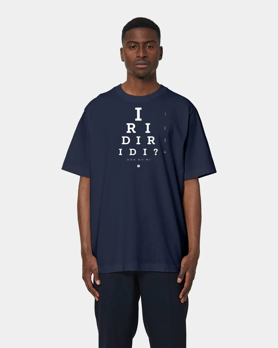 HEITER & LÄSSIG T-Shirt "Iridiridi" Oversized / French Navy / XXS - aus nachhaltiger und fairer Produktion