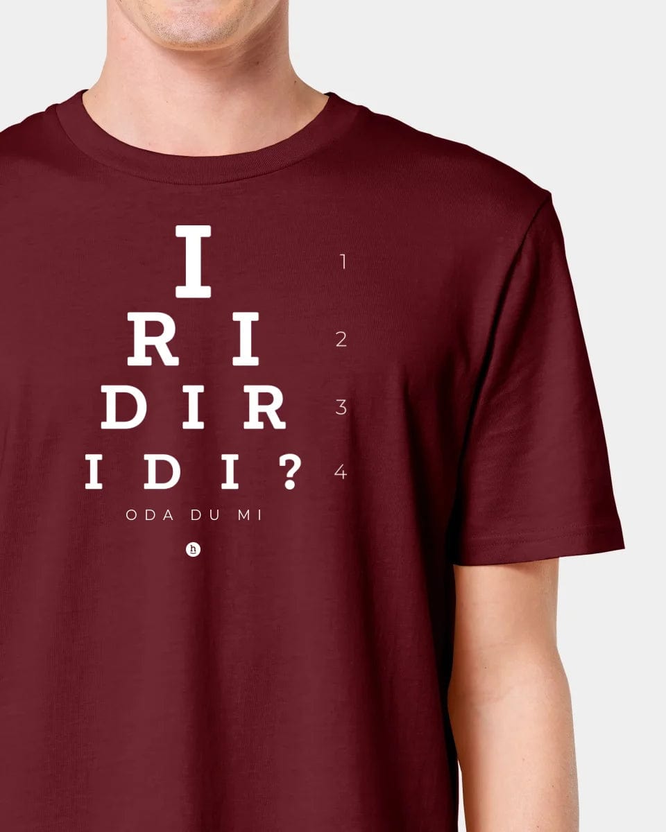 HEITER & LÄSSIG T-Shirt "Iridiridi" Unisex / Burgundy / M - aus nachhaltiger und fairer Produktion