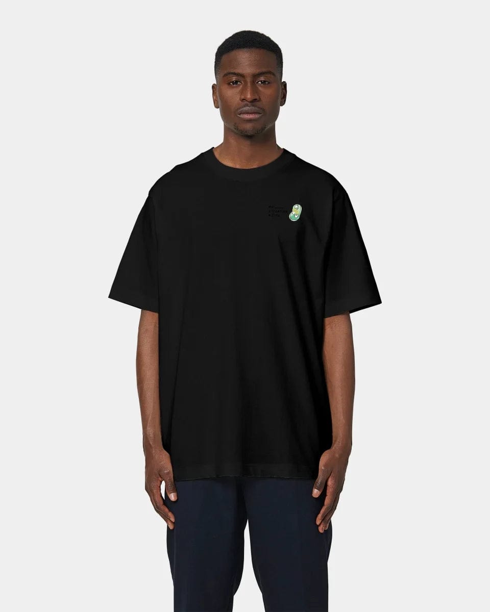 HEITER & LÄSSIG T-Shirt "Mojito" Oversized / Schwarz / XXS - aus nachhaltiger und fairer Produktion