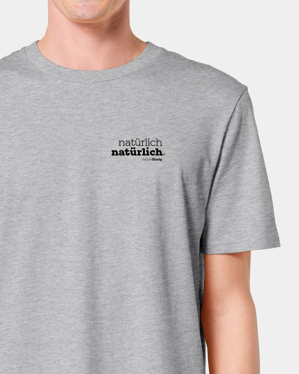 HEITER & LÄSSIG T-Shirt ORIGINAL "natürlich, natürlich" Unisex / Heather Grey / XXS - aus nachhaltiger und fairer Produktion