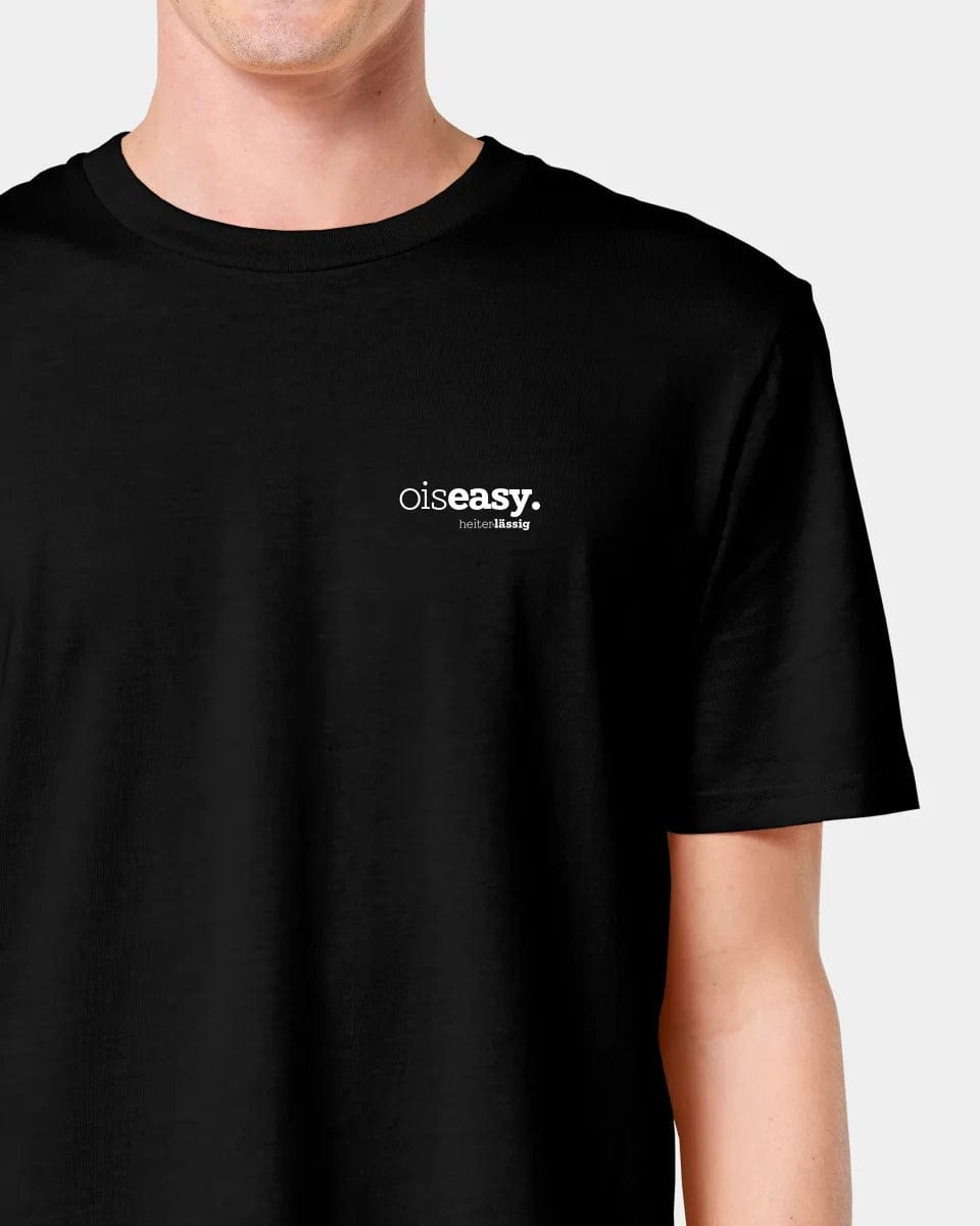 HEITER & LÄSSIG T-Shirt ORIGINAL "oiseasy" Unisex / Schwarz / XXS - aus nachhaltiger und fairer Produktion