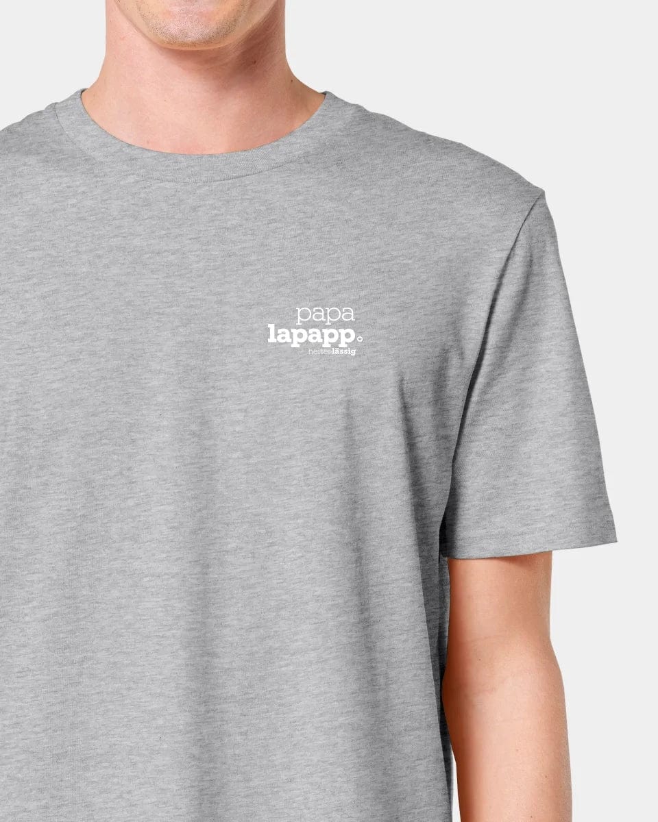 HEITER & LÄSSIG T-Shirt ORIGINAL "papalapapp" Unisex / Heather Grey / XXS - aus nachhaltiger und fairer Produktion